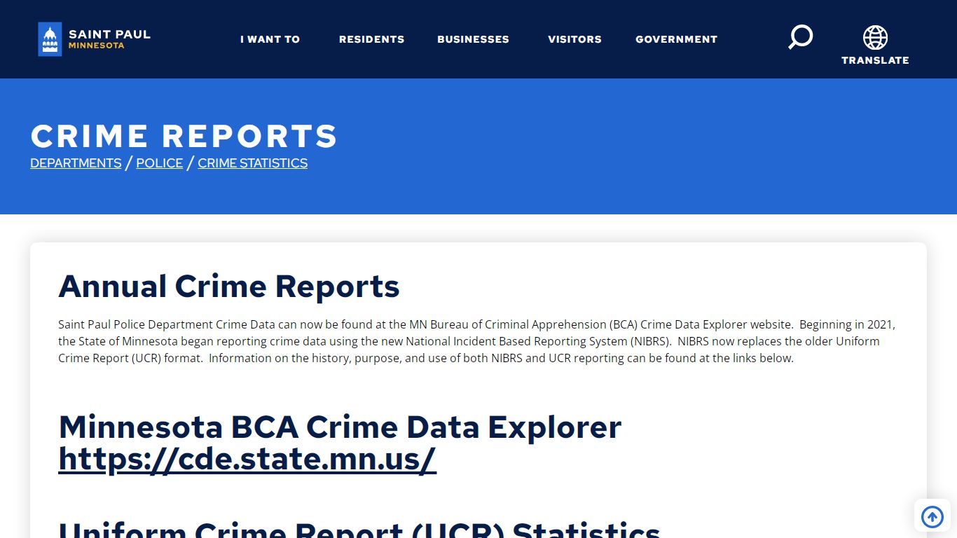 Crime Reports | Saint Paul Minnesota